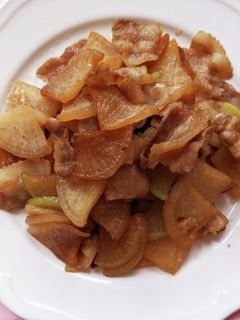 豚バラ肉と大根の生姜炒め-レシピのメイン写真