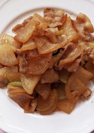 豚バラ肉と大根の生姜炒め-レシピのメイン写真