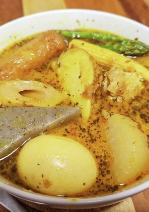 コンビニおでんdeスープカレー-レシピのメイン写真