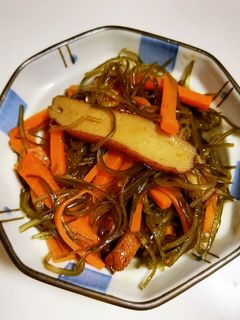 めんつゆで簡単♫切り昆布の煮物-レシピのメイン写真