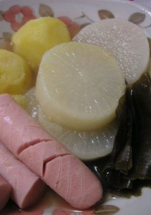 魚肉ソーセージと大根の煮物-レシピのメイン写真