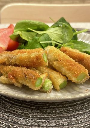 アスパラの豚肉巻きフライ-レシピのメイン写真