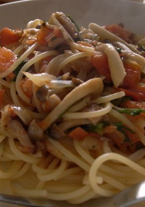 トマトとしめじのパスタ-レシピのメイン写真