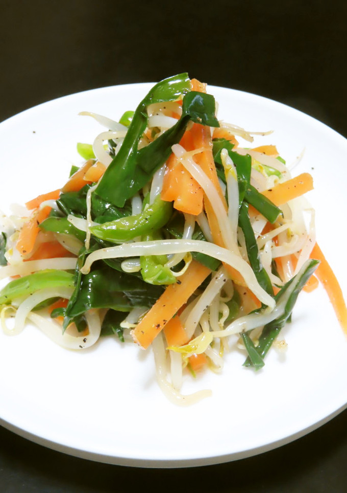 時短簡単☆千切り蒸し野菜のごま油和え-レシピのメイン写真