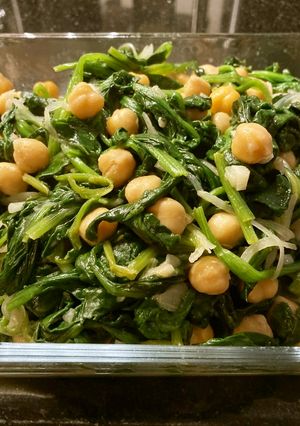 Spinach & Chickpeas-レシピのメイン写真
