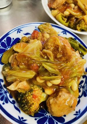 市販のハンバーグトマト煮込み-レシピのメイン写真