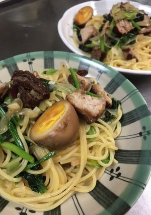 豚の角煮スパゲティ-レシピのメイン写真