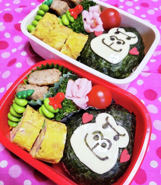 ゴリラ似のM君の食べ残し弁当 キャラ弁☆おもしろpopなゴリラ弁当☆ by のぶとまと 【クックパッド