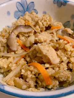 オートミール飯☆絶品鶏ごぼう釜めし風-レシピのメイン写真