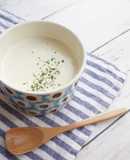 簡単コーンの豆乳スープ♪冷でも温でも