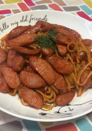 超簡単☆旨味堪能！チョリソー風ナポリタン-レシピのメイン写真