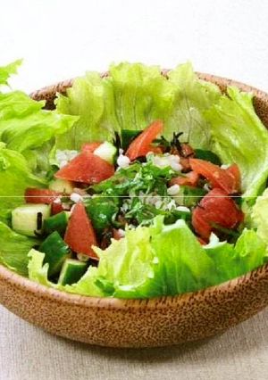 ひじきともち麦の野菜サラダ-レシピのメイン写真