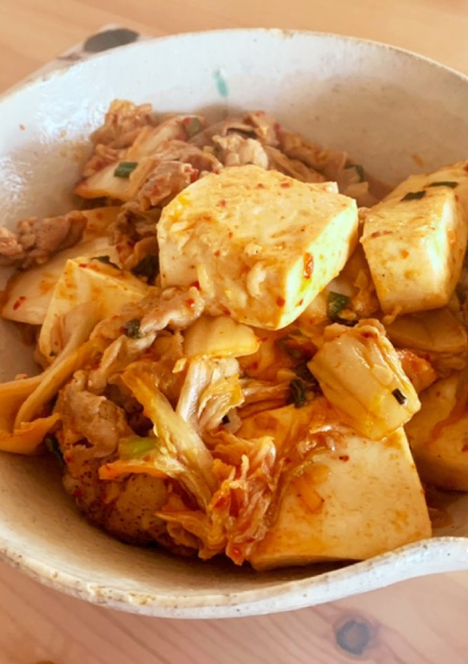 豚肉と木綿豆腐のキムチ炒め-レシピのメイン写真