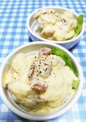 カリフラワー☆カルボソースサラダ-レシピのメイン写真