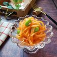 彩りプラス♪にんじんと枝豆のだし和え