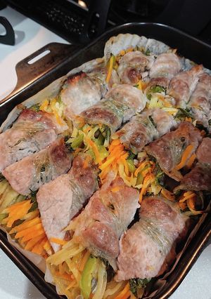 野菜たっぷり肉巻き-レシピのメイン写真