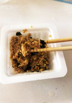 納豆にふりかけ！-レシピのメイン写真