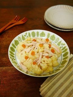 カリフラワーと鶏胸肉のホットサラダ-レシピのメイン写真