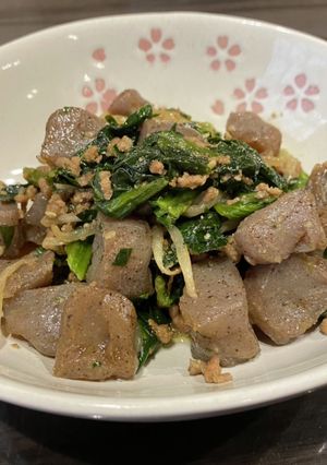 こんにゃくと挽肉の甘辛炒め-レシピのメイン写真