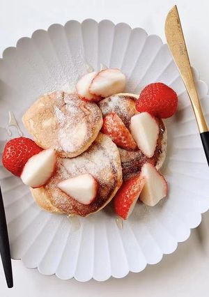 炭酸水を使ったふわふわパンケーキ-レシピのメイン写真
