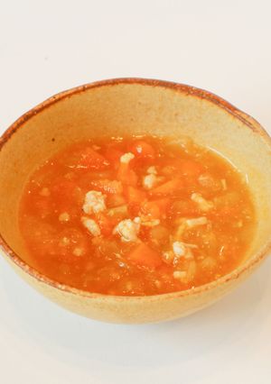 【離乳食後期】かぼちゃとりわけそぼろ煮-レシピのメイン写真