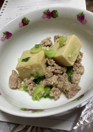 高野豆腐と豚ミンチの味噌オガタ煮-レシピのメイン写真