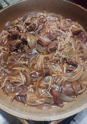 牛スジの牛丼風煮込み-レシピのメイン写真