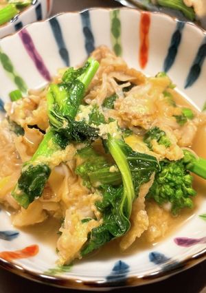 菜の花ホタテ-レシピのメイン写真