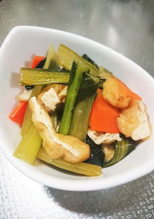 めんつゆで簡単小松菜の炒め煮-レシピのメイン写真