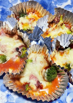 ホタルイカのピザ風〜懐かしい給食の味〜-レシピのメイン写真