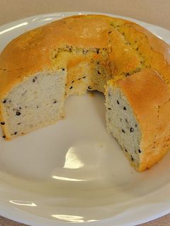 さつまいもと黒ごまのシフォンケーキ-レシピのメイン写真
