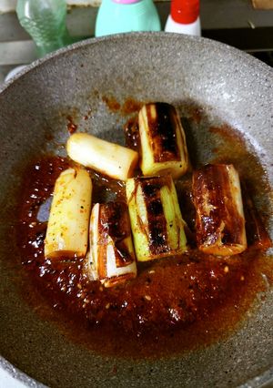 ヨウサマの減塩辛味噌ネギ焼き<おつまみ>-レシピのメイン写真