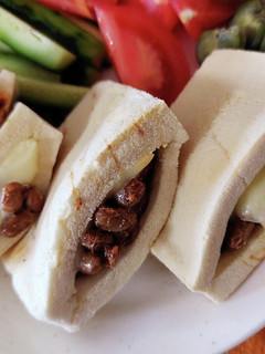 高野豆腐で納豆チーズのポケットパン風-レシピのメイン写真