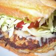 高級チーズパンバーガー