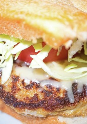 高級チーズパンバーガー-レシピのメイン写真