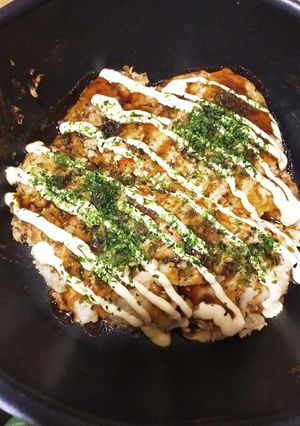 オートミールで簡単ヘルシー満腹お好み焼き-レシピのメイン写真
