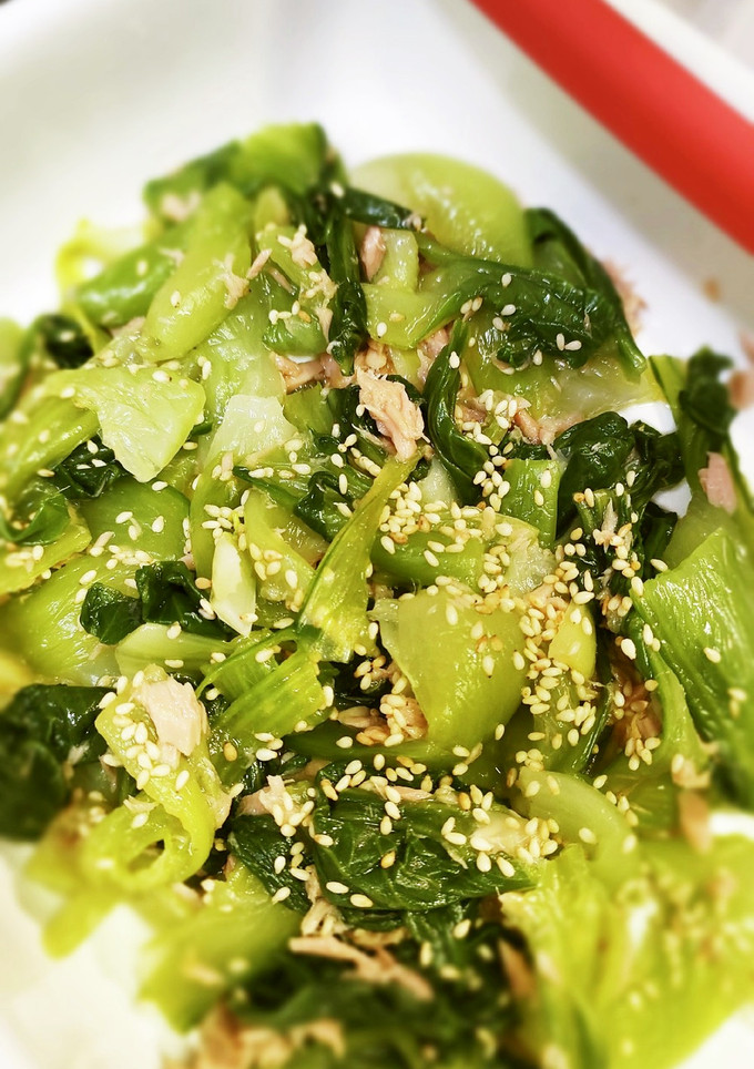 万能だれ！青梗菜とツナの和え物-レシピのメイン写真