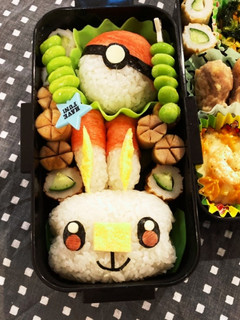 キャラ弁 ポケモン ヒバニー弁当-レシピのメイン写真