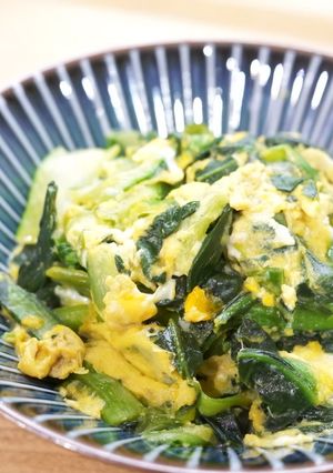 チンゲン菜の卵炒め-レシピのメイン写真