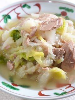 白菜とツナの煮物-レシピのメイン写真