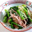 菜の花と春雨とハムのサラダ