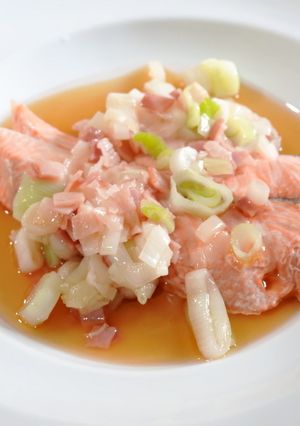 蒸し魚の白ねぎソースかけ-レシピのメイン写真