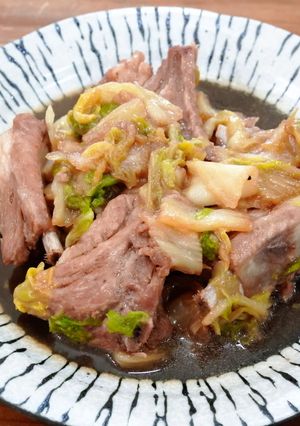白菜とスペアリブのオイスターソース煮-レシピのメイン写真