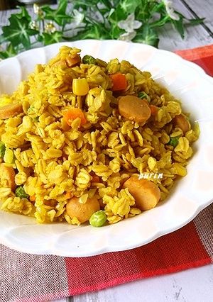 レンジで♪オートミールのカレーピラフ-レシピのメイン写真