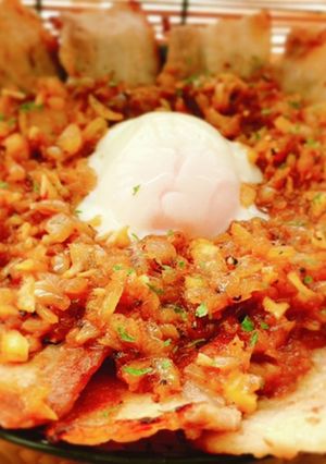 背徳の豚ばらガリバタ丼-レシピのメイン写真