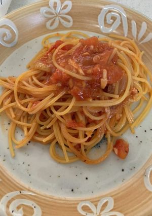 ワンポット！トマトとツナのパスタ-レシピのメイン写真