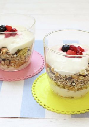 朝食に♪シリアルのビネガーヨーグルトがけ-レシピのメイン写真