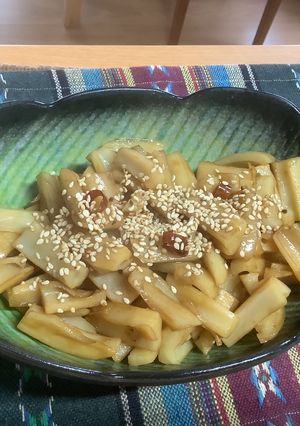 レンコンのきんぴら(縦切り)-レシピのメイン写真