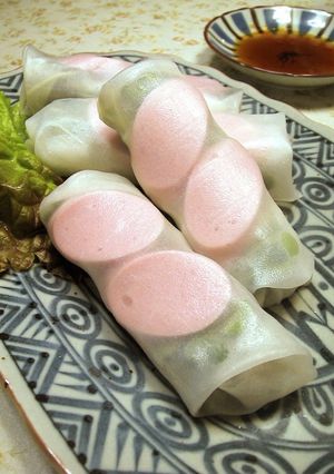 おさかなソーセージでお手軽生春巻-レシピのメイン写真