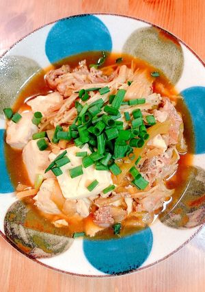 【電気圧力鍋】豚肉で肉豆腐-レシピのメイン写真